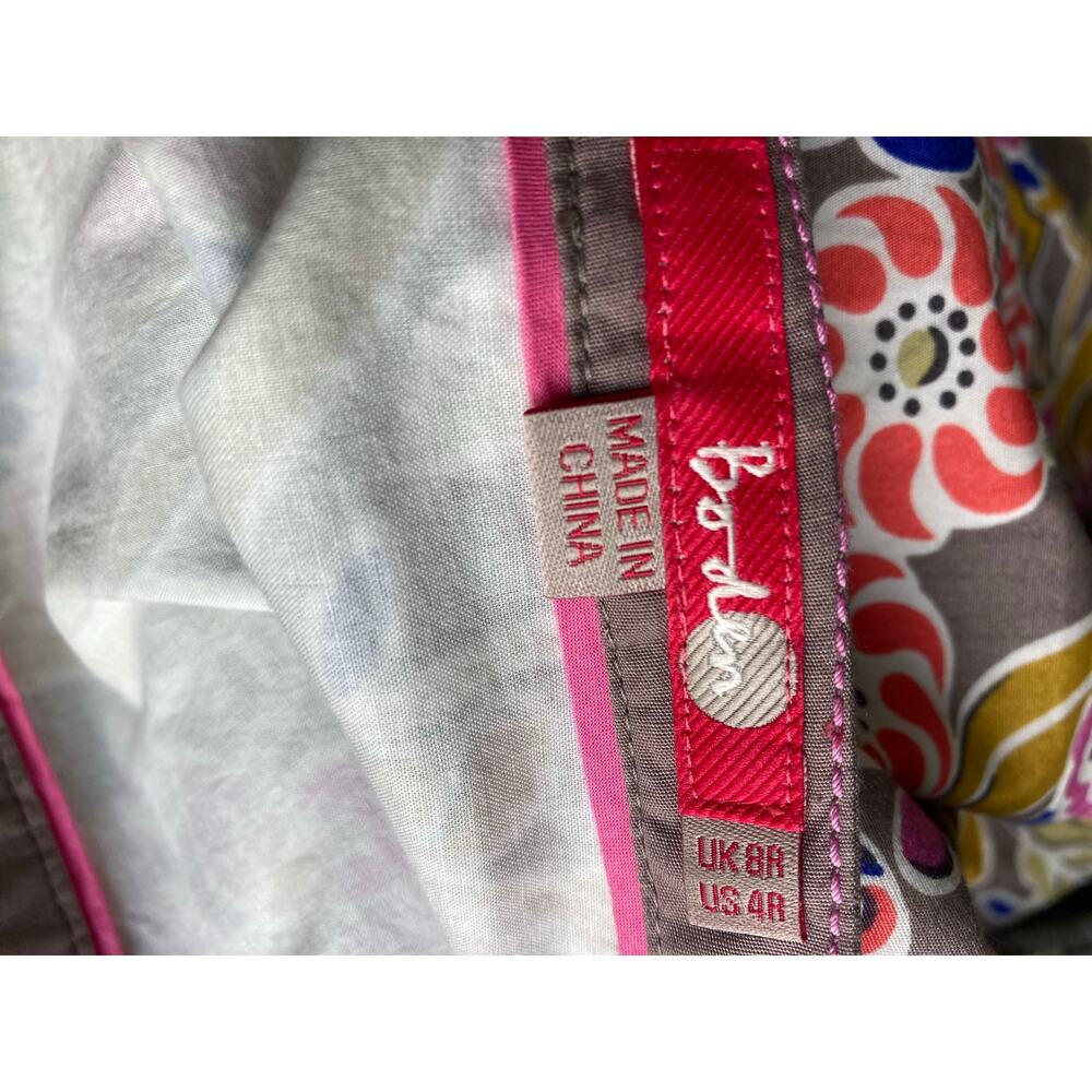 Boden - A Line Party/Intricate Vibrant Floral & Paisley Knee Length Skirt  - 4 - Picture 7 of 8